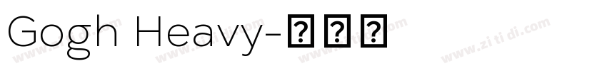 Gogh Heavy字体转换
